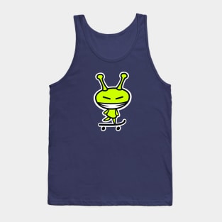 Alien skateboarder Tank Top